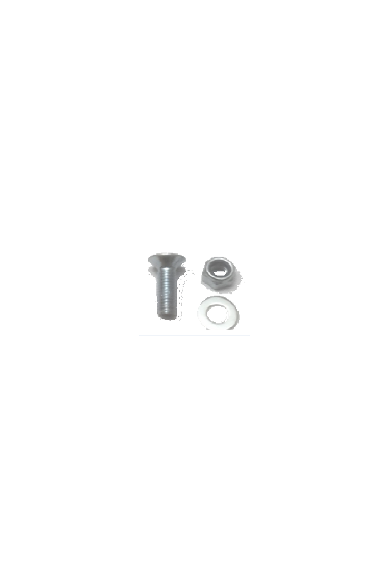 VIS-ECROU-RONDELLE (BARRES ACIER) M8x25mm (Zn) FIXATION DU BOITIER DE GUIDE