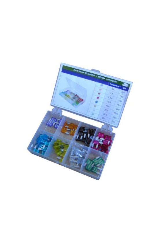 COFFRET DE 80 FUSIBLES MINI...